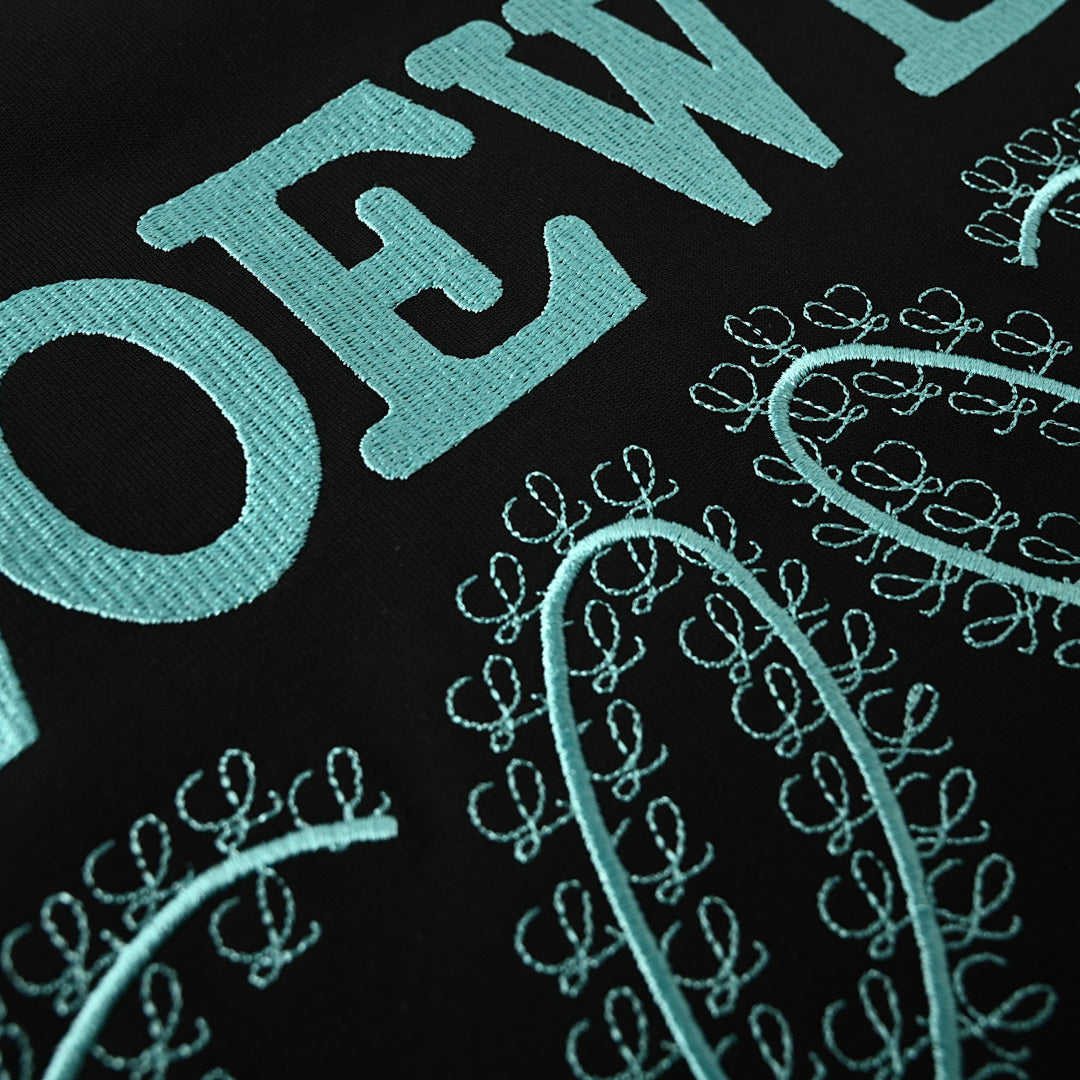 Loewe Thorn Logo Embroidered T-Shirt