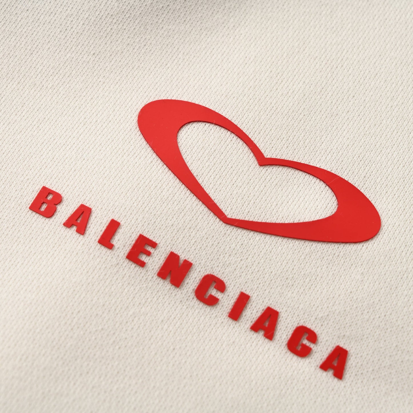 Balenciaga Large-Scale Logo Print Cotton Jersey Hoodie