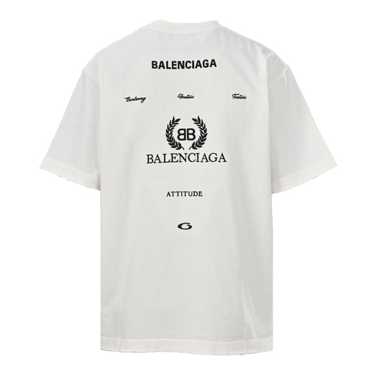 Balenciaga Logo Cotton Jersey T-Shirt