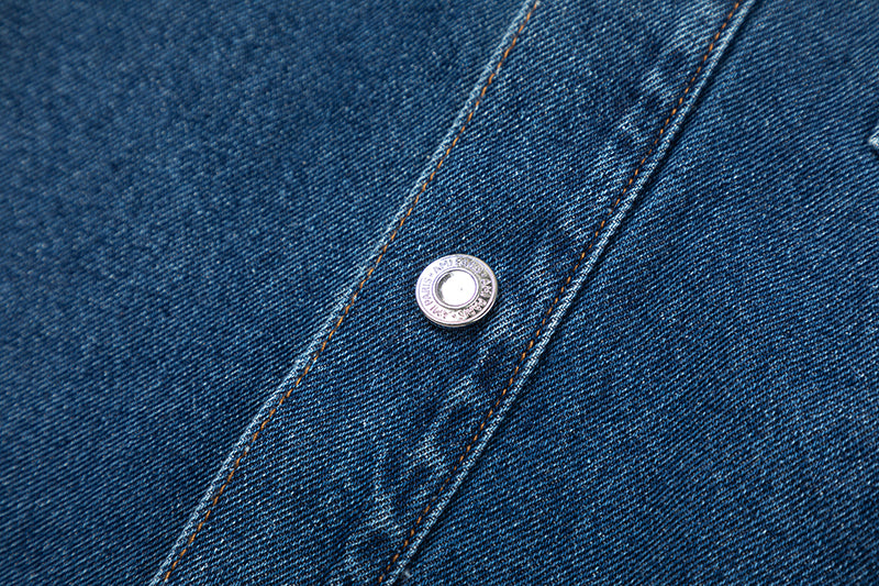 Ami 3D Embossed Heart Denim Jacket 835