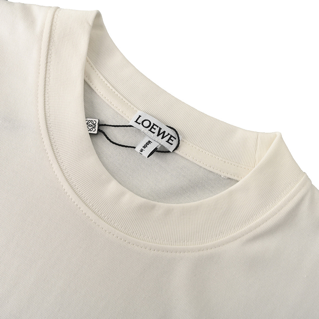 Loewe Seed-Stitch Embroidered Short-Sleeve T-Shirt