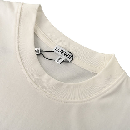 Loewe Seed-Stitch Embroidered Short-Sleeve T-Shirt