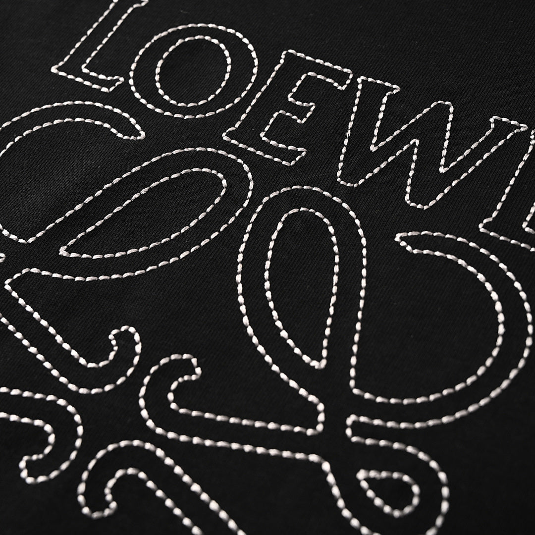 Loewe Seed-Stitch Embroidered Short-Sleeve T-Shirt
