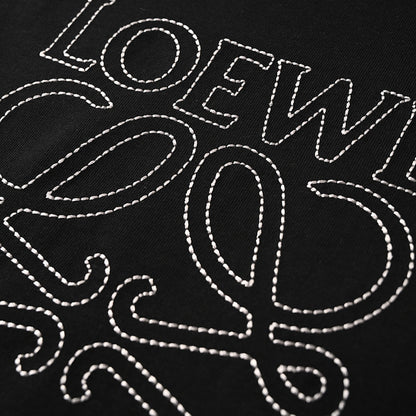 Loewe Seed-Stitch Embroidered Short-Sleeve T-Shirt