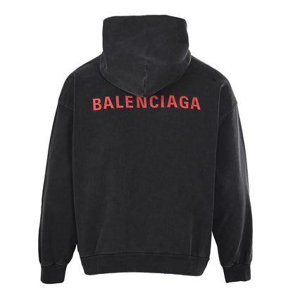 Balenciaga Oversized Logo Pullover Hoodie
