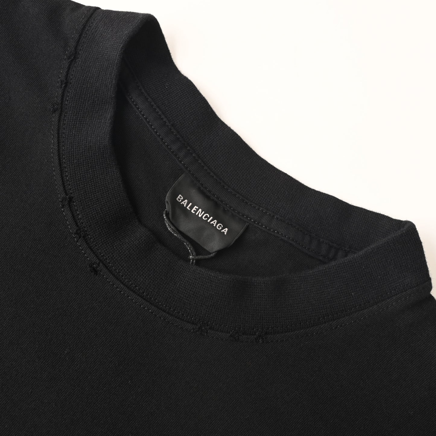 Balenciaga Logo Cotton Jersey T-Shirt