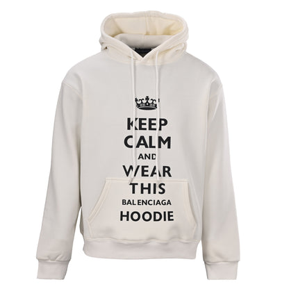 Balenciaga Oversized Logo Pullover Hoodie
