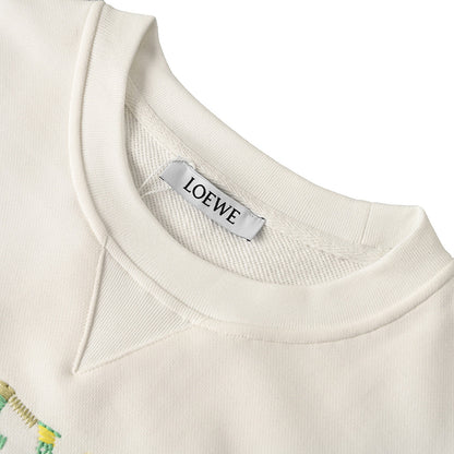 LOEWE Leaf Print Casual Hoodie