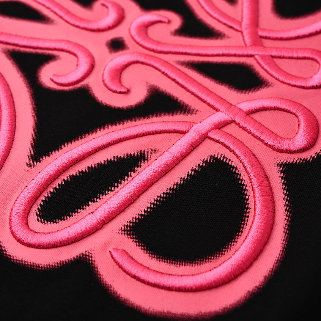 Loewe Neon-Embroidered Fluorescent Pink T-Shirt