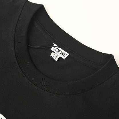 Loewe T-Shirt with Contrast Embroidered Chest Logo