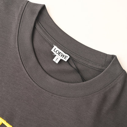 Loewe T-Shirt with Contrast Embroidered Chest Logo
