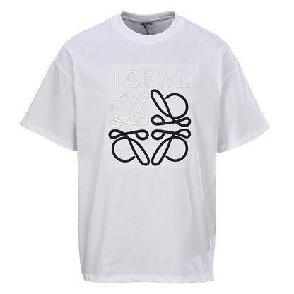 Loewe T-Shirt with Contrast Embroidered Chest Logo