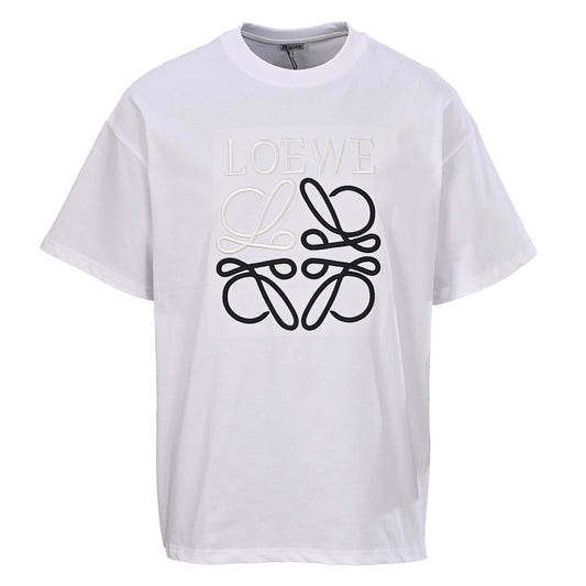 Loewe T-Shirt with Contrast Embroidered Chest Logo