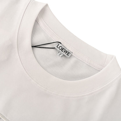 Loewe T-Shirt with Contrast Embroidered Chest Logo