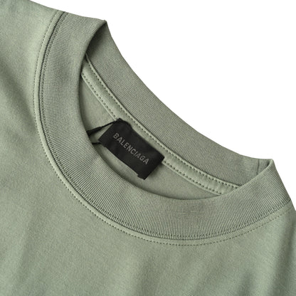 Balenciaga Logo Cotton Jersey T-Shirt