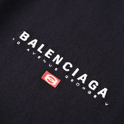 Balenciaga Logo Cotton Jersey T-Shirt