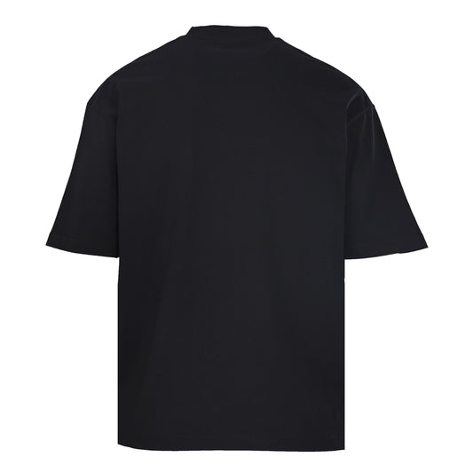 Balenciaga Distressed Logo Relaxed-Fit Cotton T-Shirt