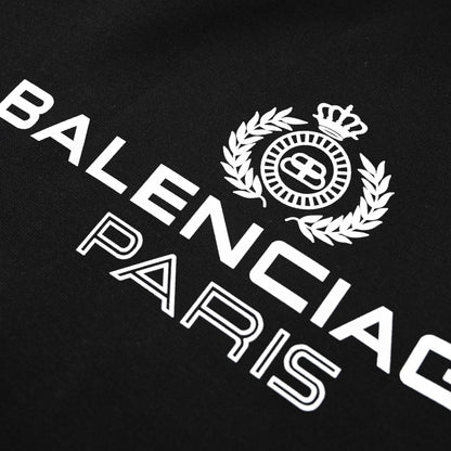 Balenciaga Logo-Embroidered Oversized Cotton Hoodie