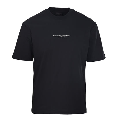 Balenciaga Logo Cotton Jersey T-Shirt