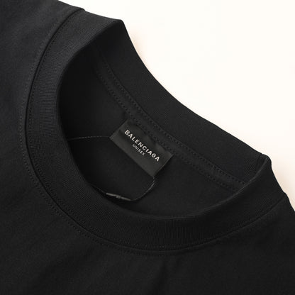 Balenciaga Logo Cotton Jersey T-Shirt