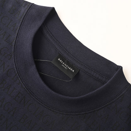 Balenciaga Logo Cotton Jersey T-Shirt