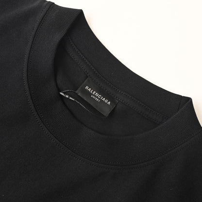 Balenciaga Logo Cotton Jersey T-Shirt