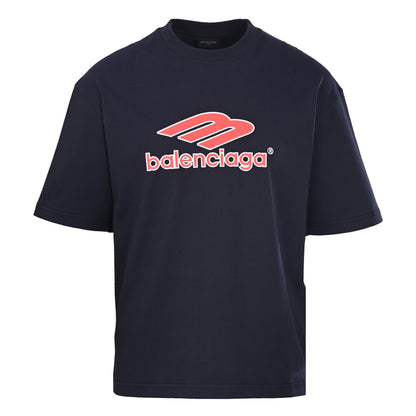 Balenciaga Logo Cotton Jersey T-Shirt