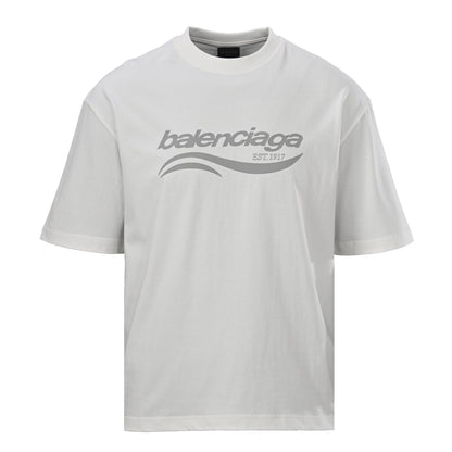 Balenciaga Logo Cotton Jersey T-Shirt