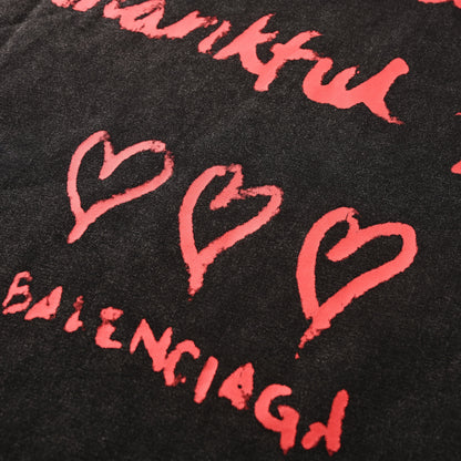 Balenciaga Logo Cotton Jersey T-Shirt