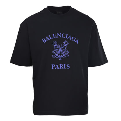 Balenciaga Faded Logo Washed Cotton T-Shirt