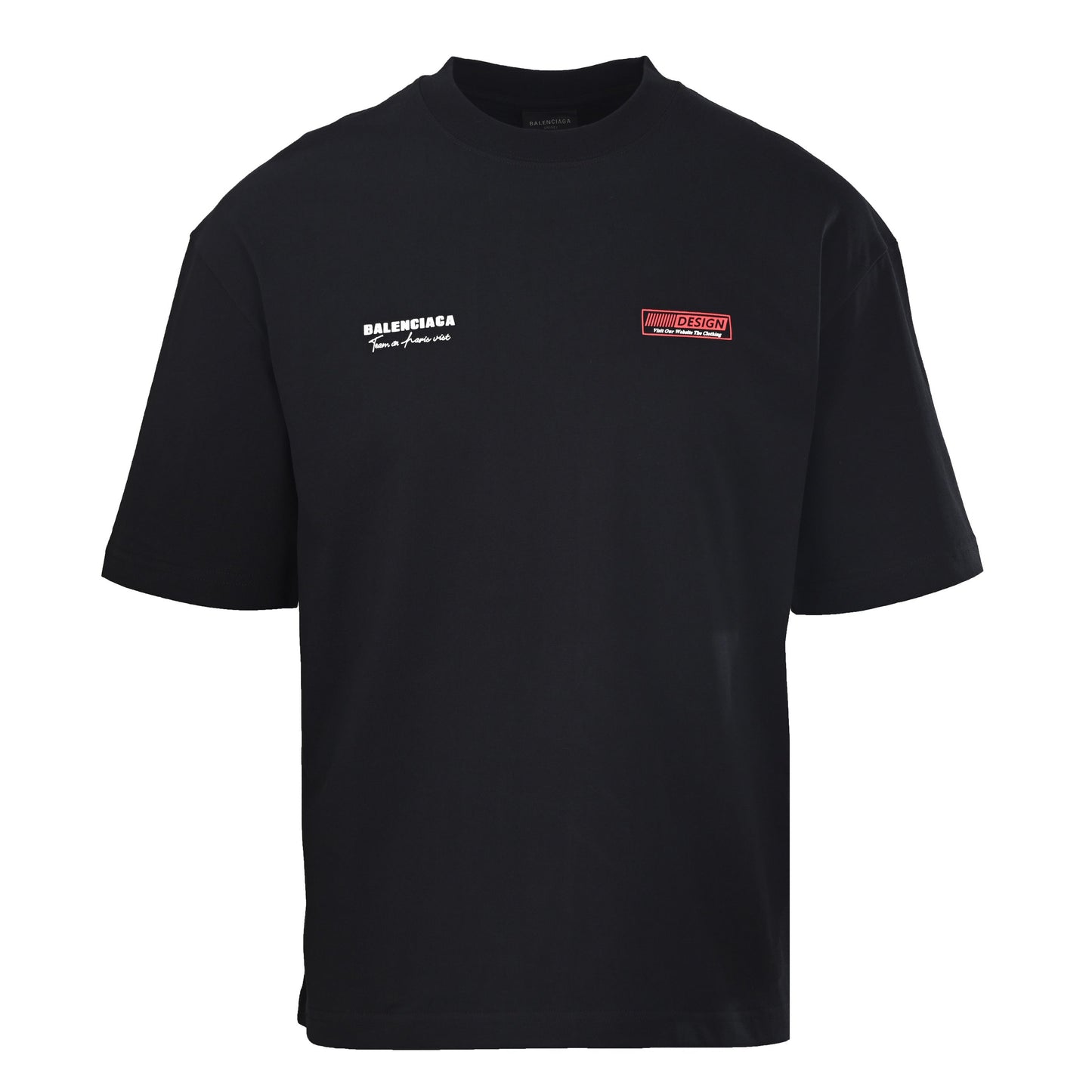 Balenciaga Logo Cotton Jersey T-Shirt