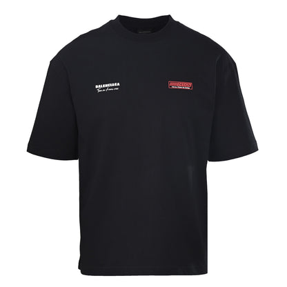 Balenciaga Logo Cotton Jersey T-Shirt