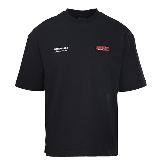 Balenciaga Logo Cotton Jersey T-Shirt