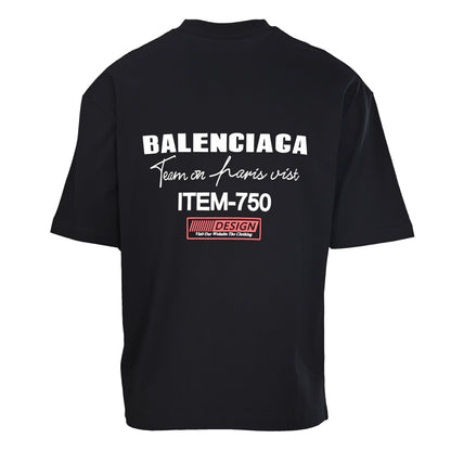 Balenciaga Logo Cotton Jersey T-Shirt