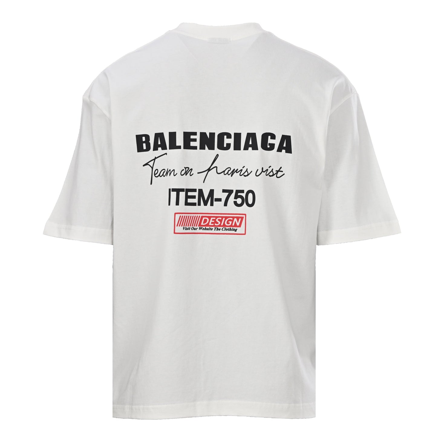 Balenciaga Logo Cotton Jersey T-Shirt