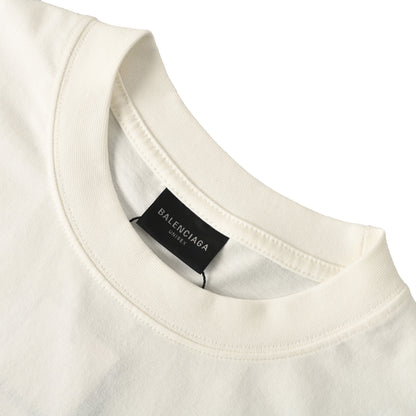 Balenciaga Logo Cotton Jersey T-Shirt