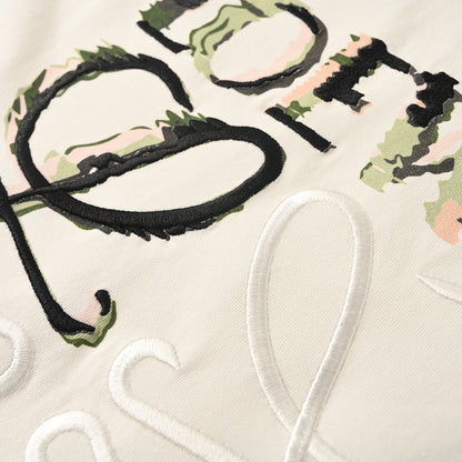 Loewe Camouflage Digital Print & Placement Embroidery Short-Sleeve T-Shirt