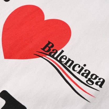 Balenciaga Logo Cotton Jersey T-Shirt