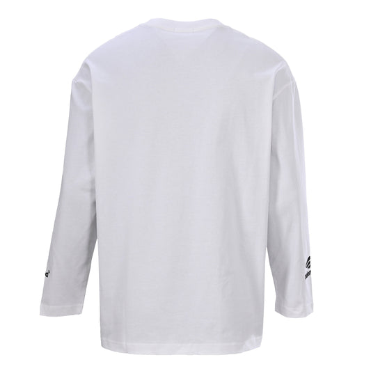 Balenciaga Large-Scale Logo Print Cotton Jersey Hoodie