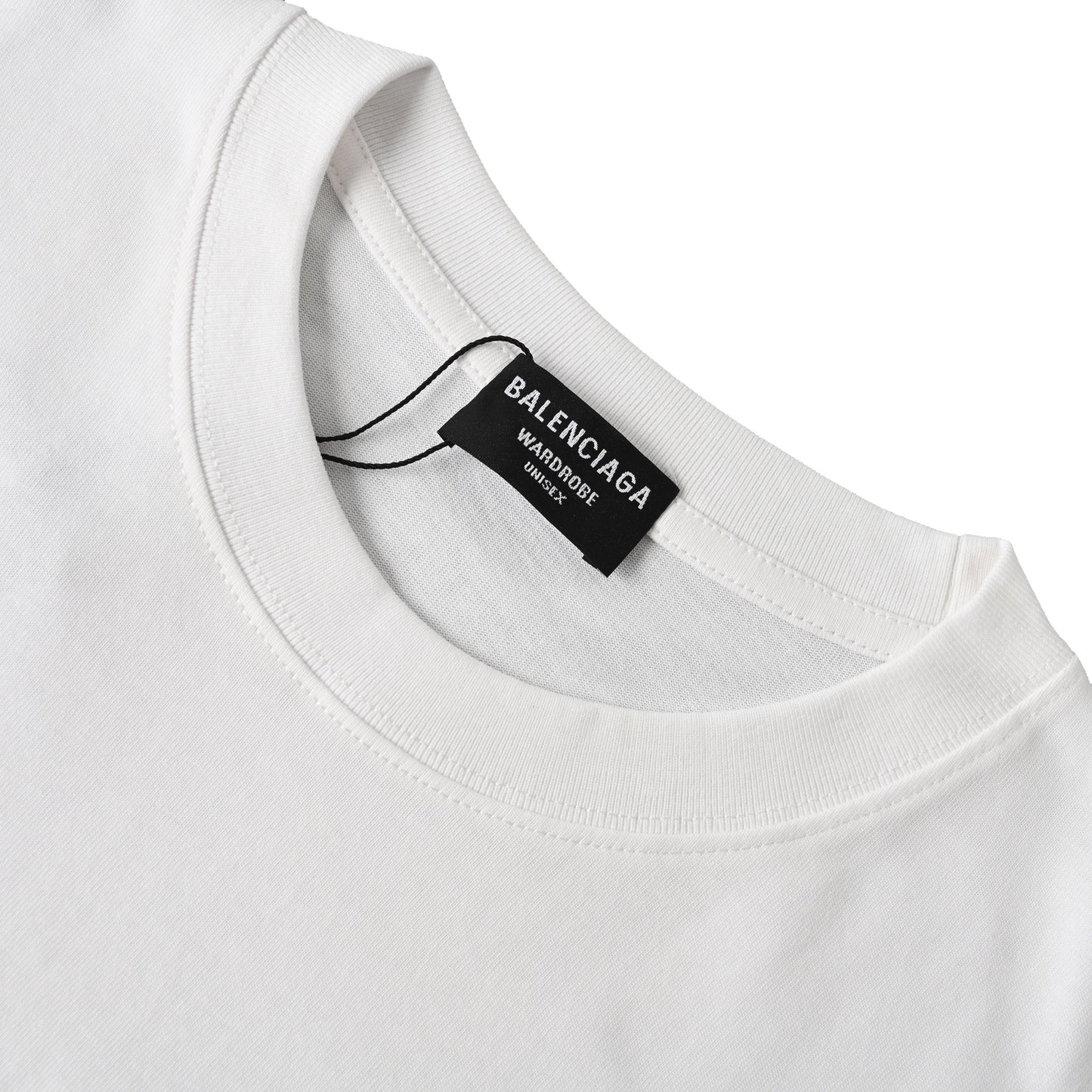 Balenciaga Large-Scale Logo Print Cotton Jersey Hoodie