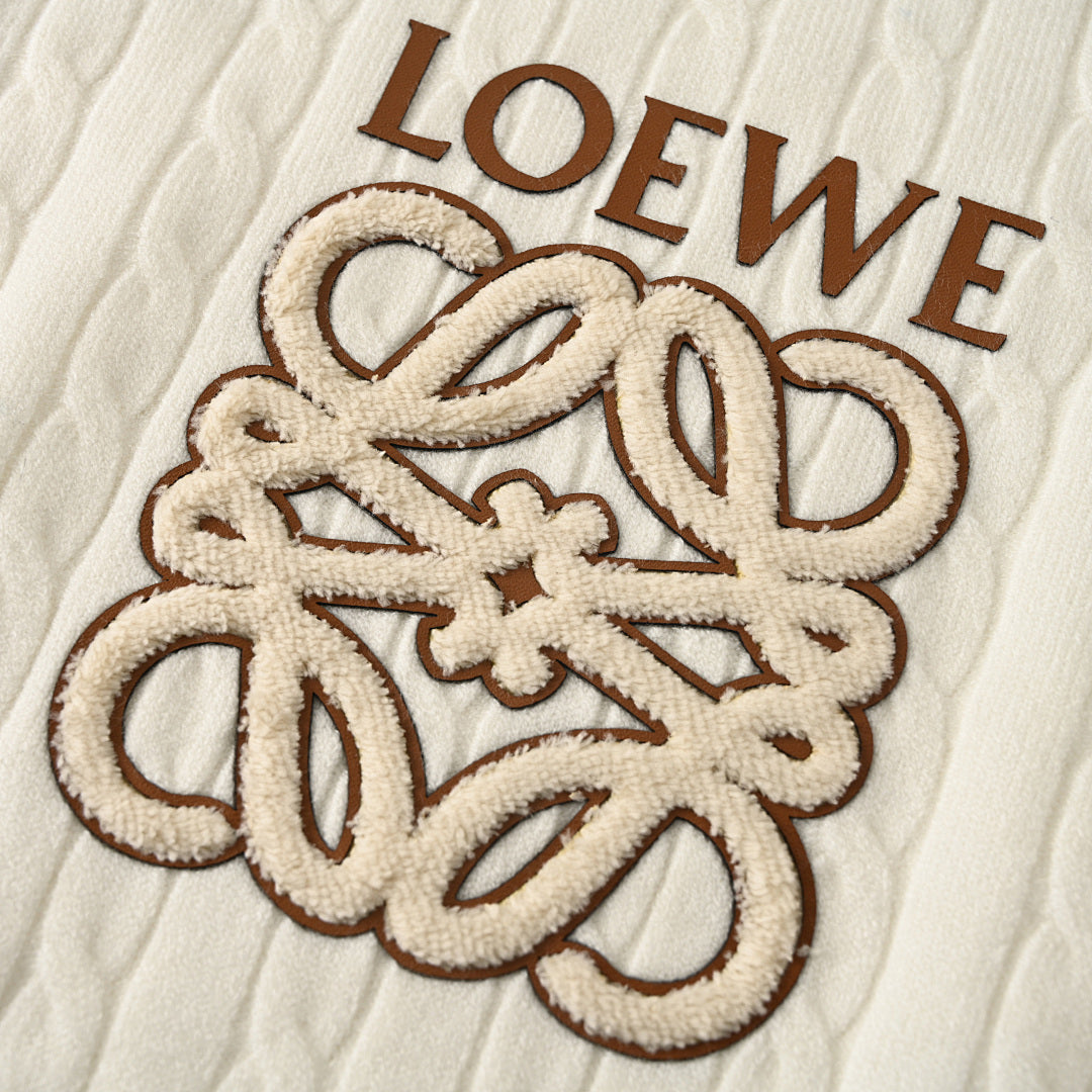 LOEWE Leaf Print Casual Hoodie