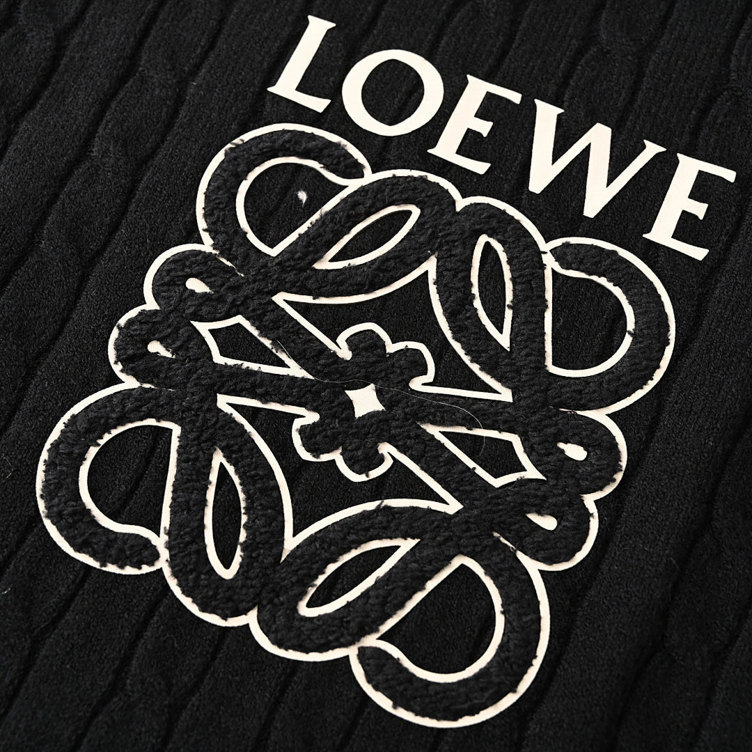 LOEWE Leaf Print Casual Hoodie