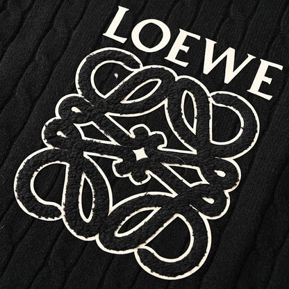 LOEWE Leaf Print Casual Hoodie