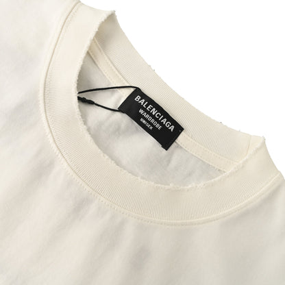 Balenciaga Logo Cotton Jersey T-Shirt