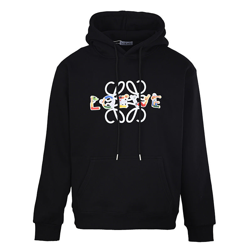 LOEWE Leaf Print Casual Hoodie