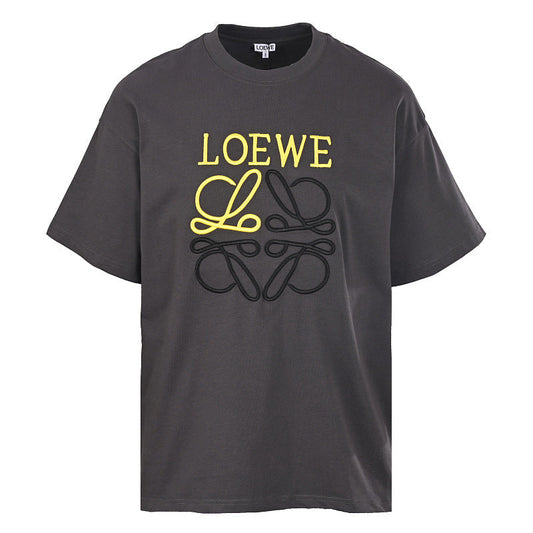 Loewe T-Shirt with Contrast Embroidered Chest Logo