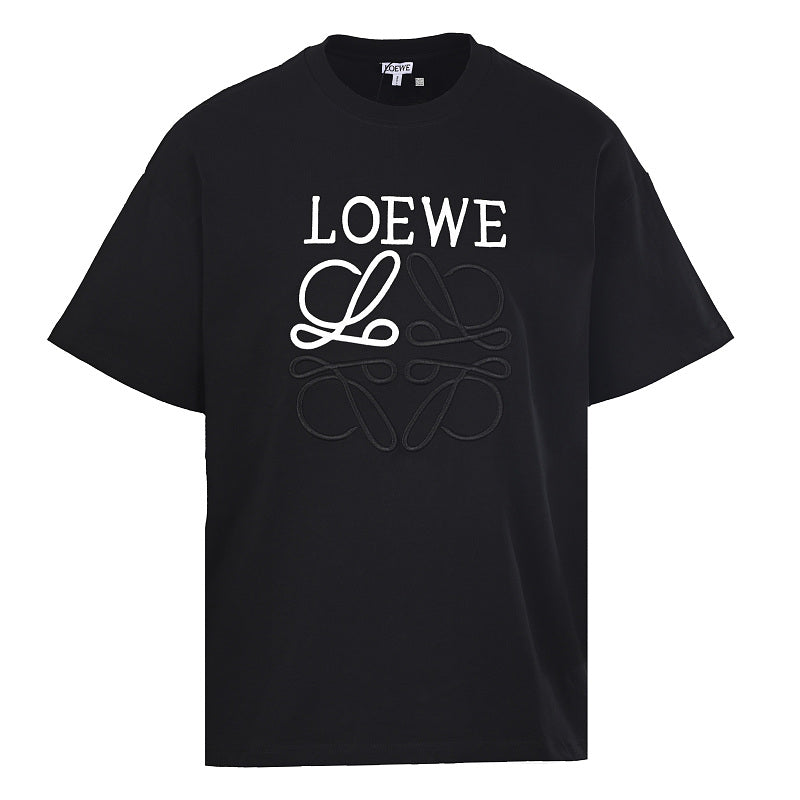 Loewe T-Shirt with Contrast Embroidered Chest Logo