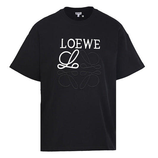 Loewe T-Shirt with Contrast Embroidered Chest Logo