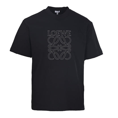 Loewe Seed-Stitch Embroidered Short-Sleeve T-Shirt