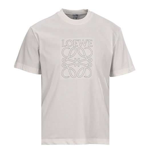 Loewe Seed-Stitch Embroidered Short-Sleeve T-Shirt